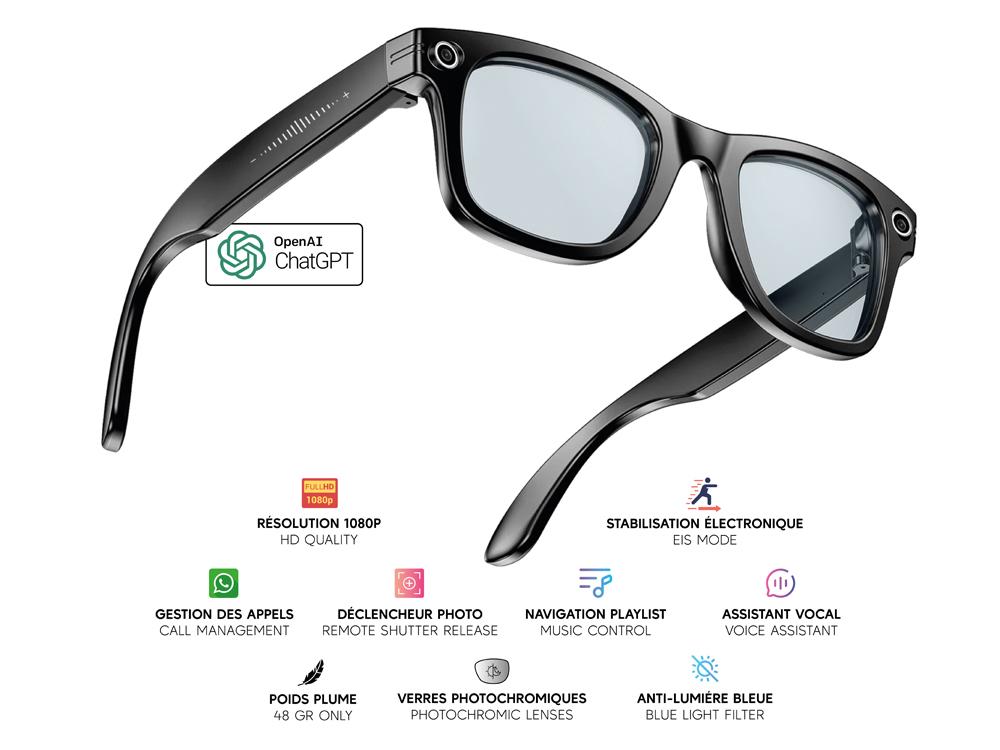 Lunettes connectées Mogie.Caméra - Modèle Zenia