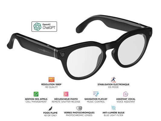 Lunettes connectées Mogie.Caméra - Modèle Elara