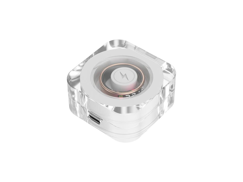 Bague connectée Mogie avec écrin. - Modèle Saturn - Coloris Argent